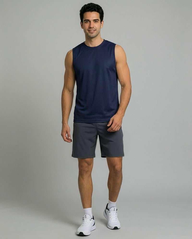 REALESSENTIALS Real Essentials 5 Pack: Men's Mesh Active Athletic Tech Tank Top - Workout & Training Activewear (Available in Big & Tall),Set 5-M - Image 4